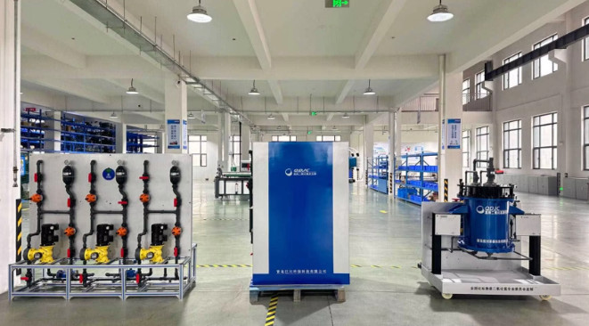 Qingdao J Environmental Protection Technology Co., Ltd. línea de producción de fábrica