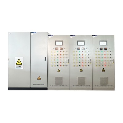 Programación de la automatización de la planta de agua Panel de control PLC con acabado recubierto en polvo RAL7035